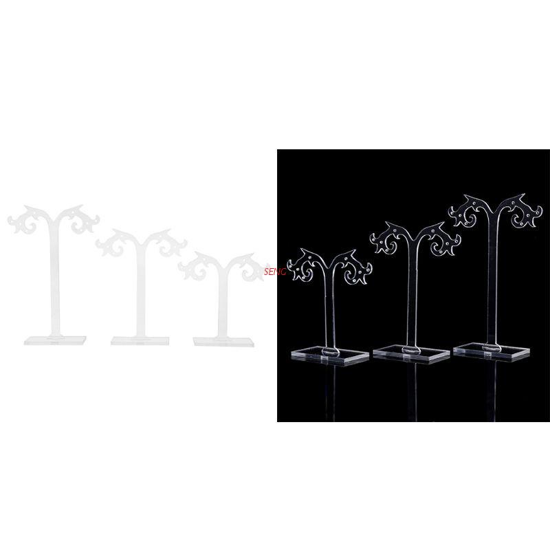 Set 3 Giá Đỡ Trưng Bày Bông Tai Bằng Acrylic Tiện Dụng