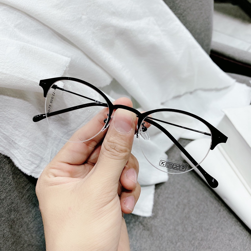 Mắt Kính Gọng Cận Form Tròn Lyly G90-73 597 Phong Cách Trẻ Trung Sang Chảnh - Hazo