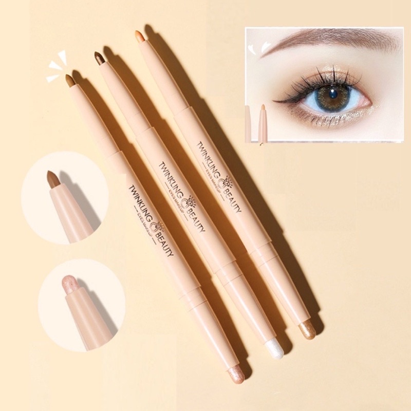 Chì kẻ bọng mắt nhũ mắt highlight 2 đầu Wodwod Twinling beauty 914