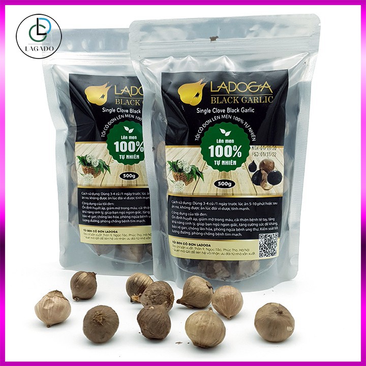 [500g] Tỏi đen lên men tự nhiên LADOGA - Tỏi đen cô đơn lên men theo công nghệ nhật bản | BigBuy360 - bigbuy360.vn