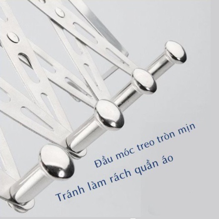 Móc treo quần áo sau cửa, móc treo đồ zic zac gắn tường bằng inox gấp gọn giá treo tường K14