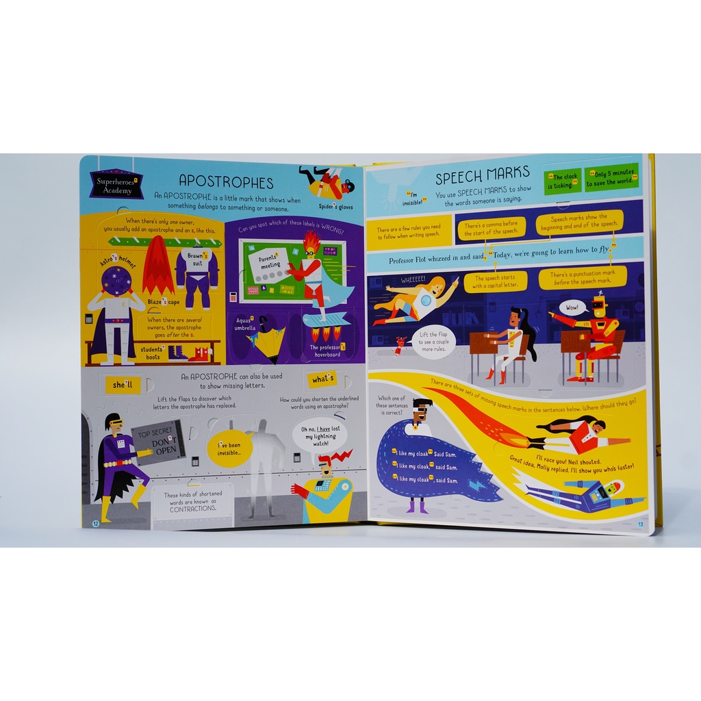 Sách tiếng Anh Usborne Lift-the-Flap Grammar and Punctuation