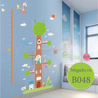 Decal cây đo chiều cao B048