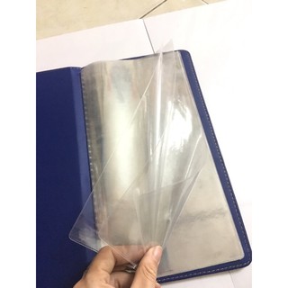 Bìa 10 lá menu may da cao cấp