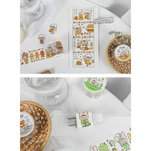 Cuộn Washi Hình Dán Sticker DIY Trang Trí Cực Dễ Thương - Văn Phòng Phẩm Sáng Tạo