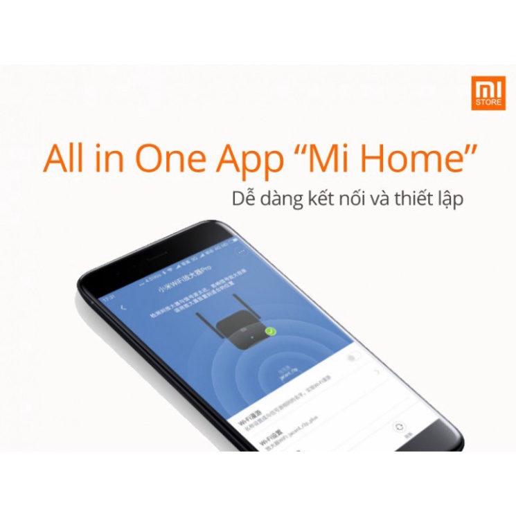 CHÍNH HÃNG | Kích sóng Xiaomi Wifi Repeater Pro 300M Tốc độ cao - 2 chế độ phát Wifi