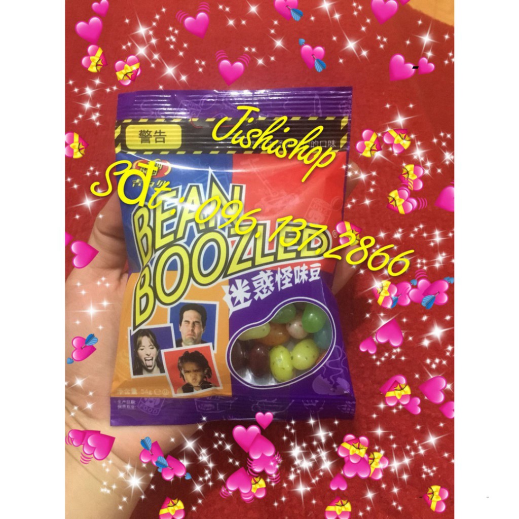 Kẹo Thúi Bean Boozled túi 54v (Ảnh thật) 3 bên Pz186