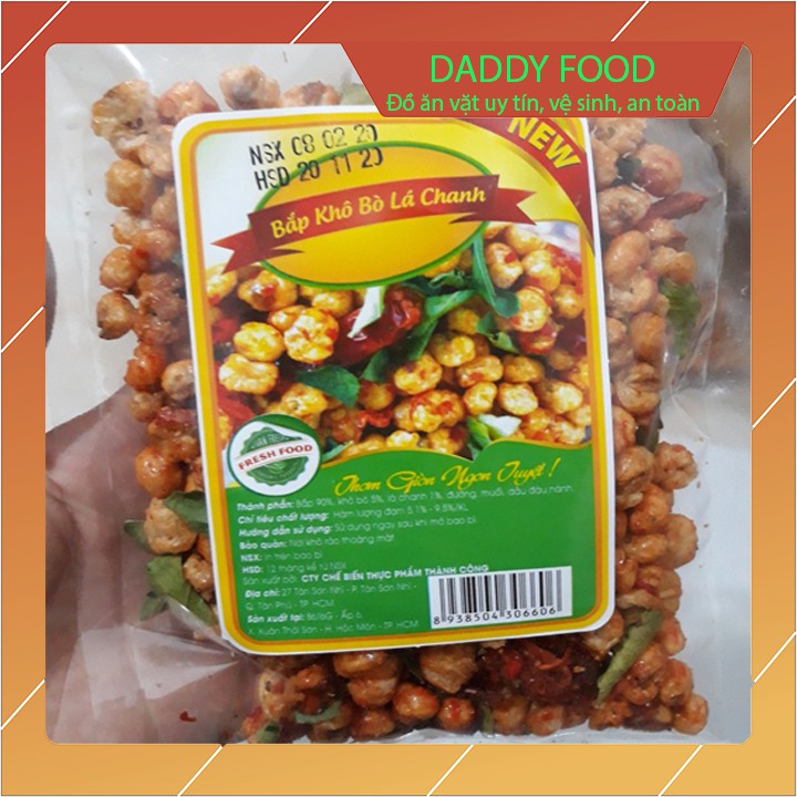 Bắp bò khô lá chanh gói 100g vị cay nhẹ, giòn tan ăn là nghiền | BigBuy360 - bigbuy360.vn