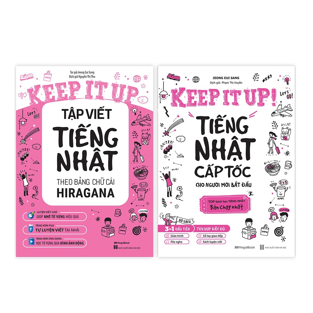 Sách Combo Keep it up – Tiếng Nhật cấp tốc cho người mới bắt đầu