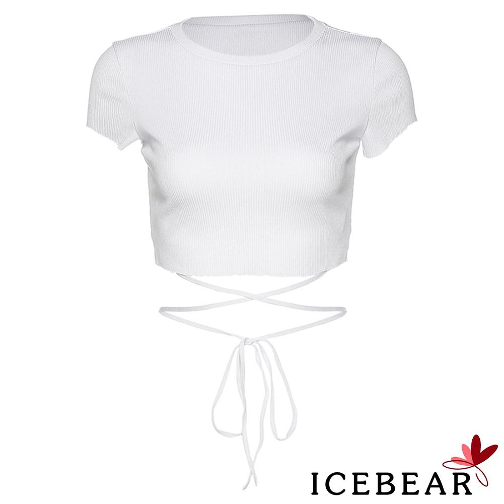 Áo Croptop Tay Ngắn Thiết Kế Quyến Rũ Cho Nữ