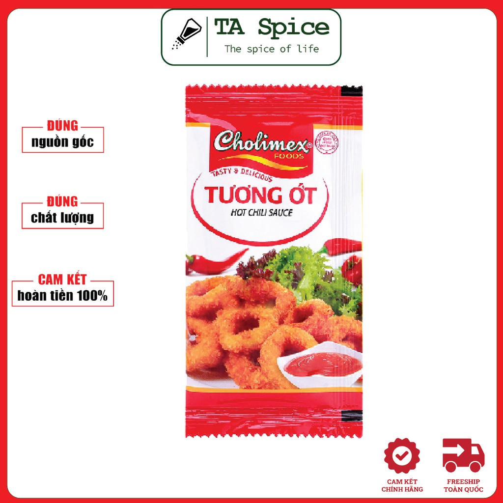 Tương ớt Cholimex gói nhỏ 10g - Hot chili sauce 10g