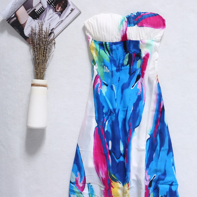 Đầm Maxi Sát Nách Hoạ Tiết Hoa Phong Cách Vintage