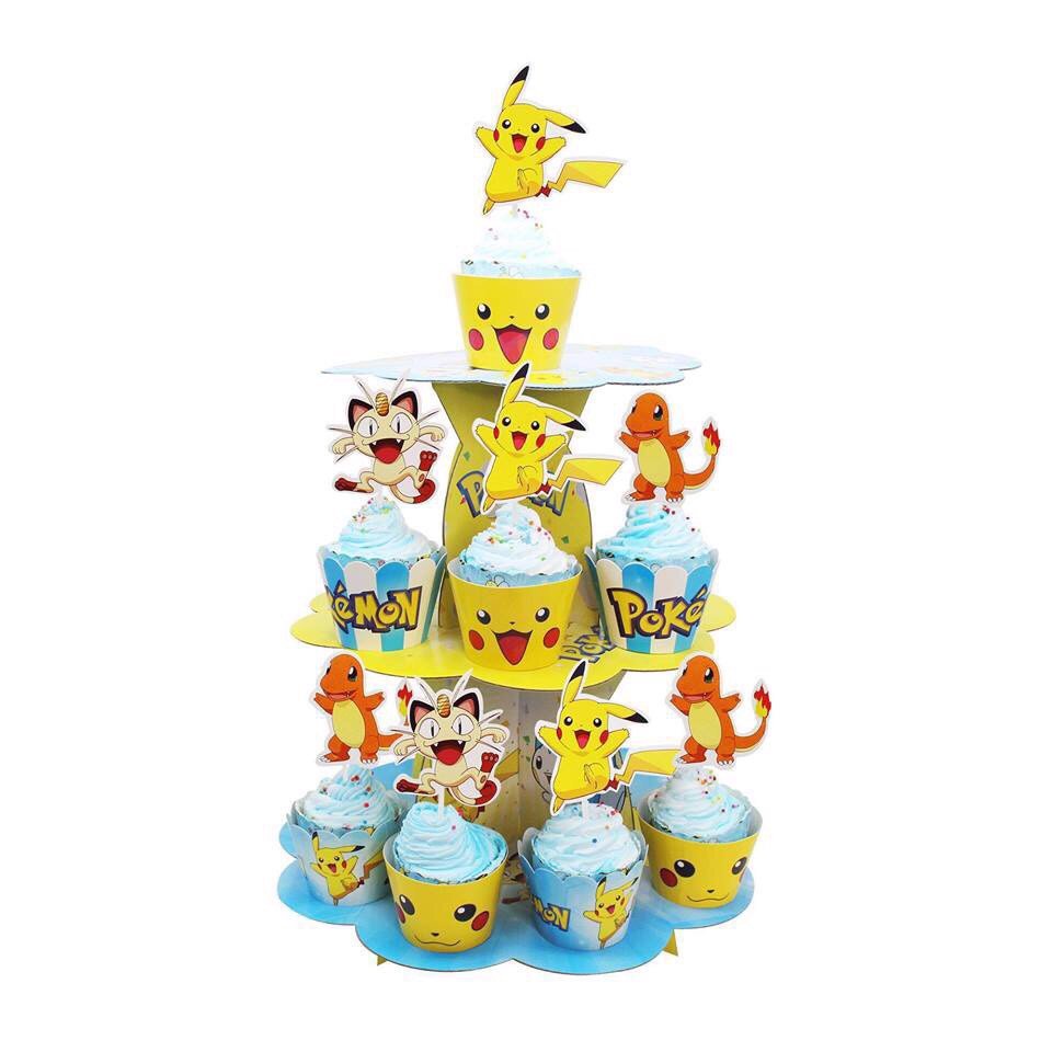 Tháp bánh Cupcake hình Pikachu pdm14