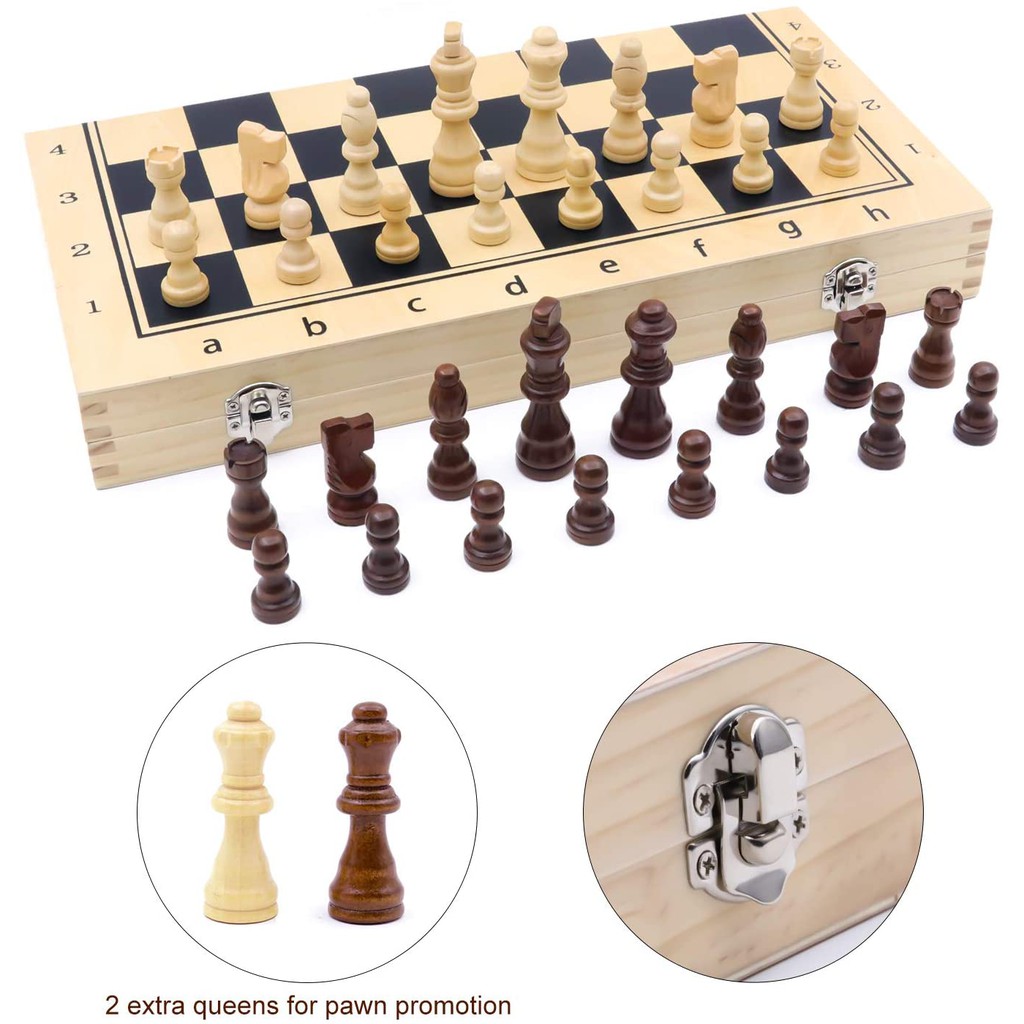 Cờ vua nam châm gỗ board game bộ cao cấp bàn gỗ đồ chơi 29 34x34 39* 39 39x39 cm tặng 2 hậu wooden magnetic chess