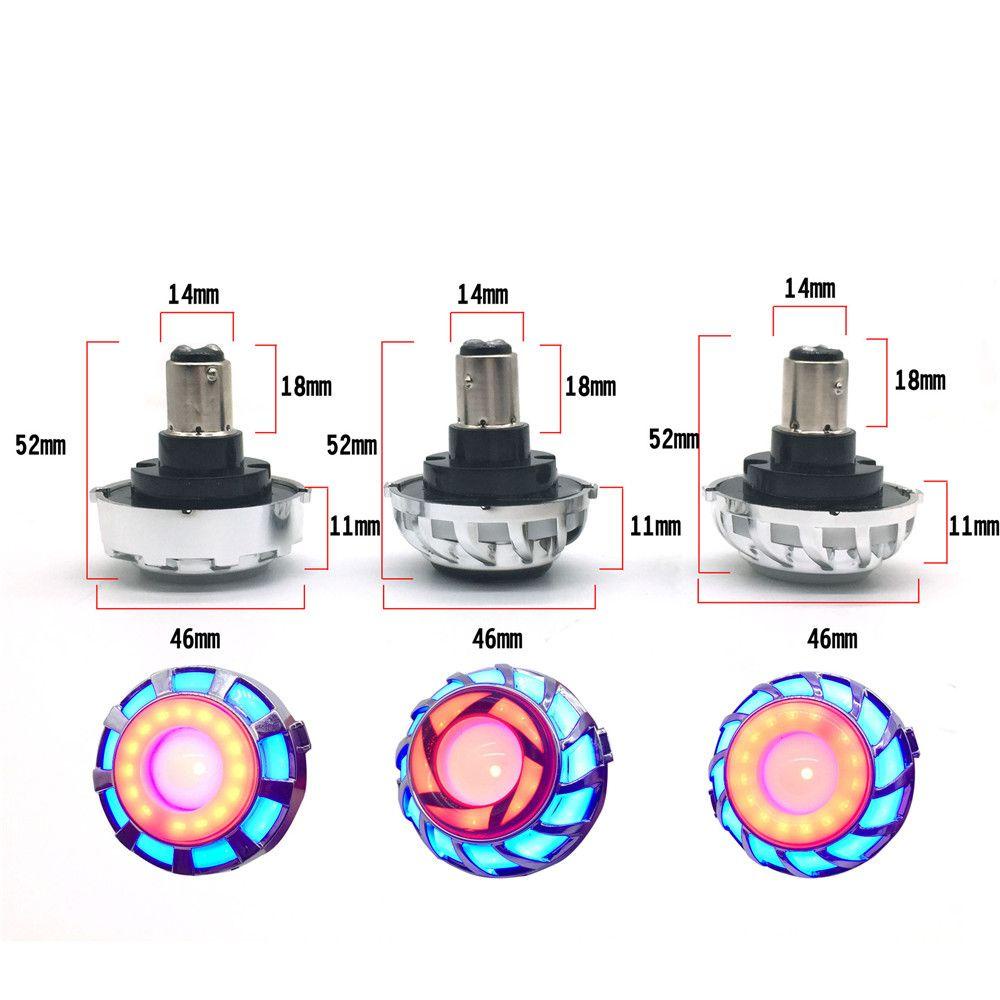 BTLIMER Đèn Pha LED Cảnh Báo Nhấp Nháy Đuôi Xe Máy Mới