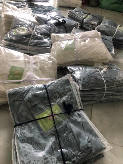 Bộ ngủ yếm lụa viền ren hót hít hàng qc cao cấp ( sẵn sll ) | BigBuy360 - bigbuy360.vn