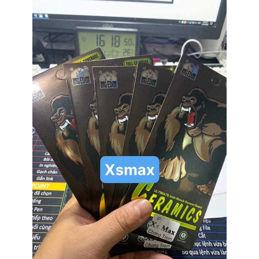 Kính cường lực chống nhìn trộm Iphone Xsmax hàng loại 1