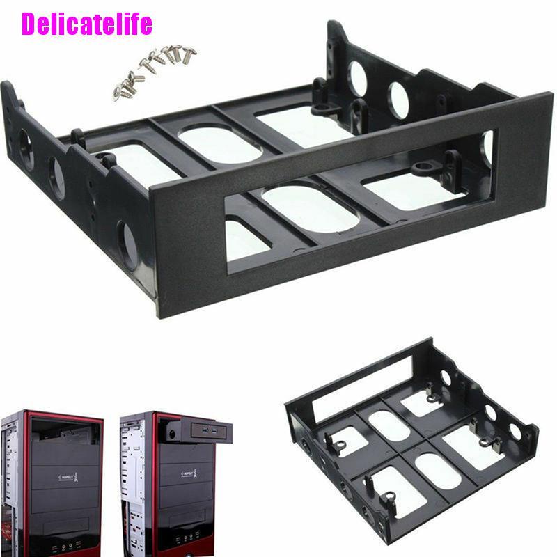 Giá đỡ chuyển đổi ổ cứng máy tính 3.5inch sang 5.25inch màu đen tiện lợi