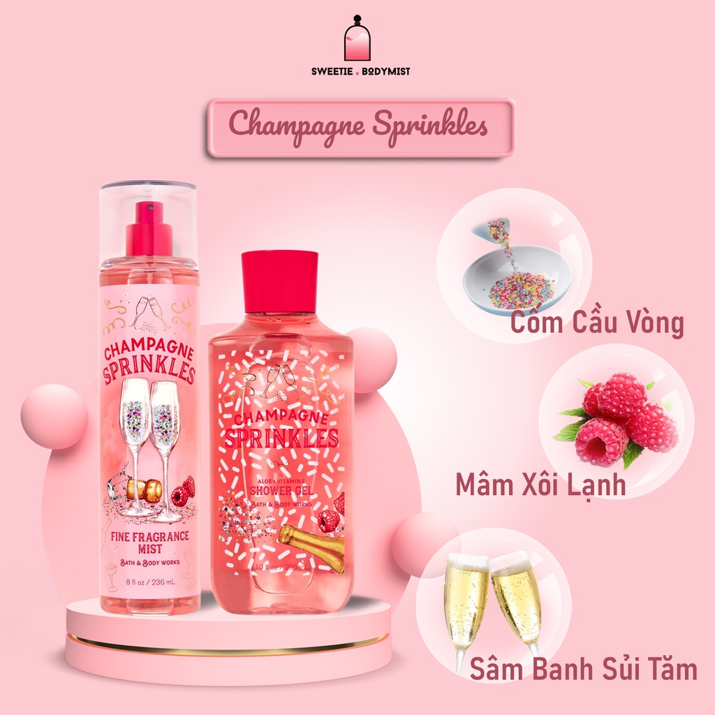 [Bodymist] Xịt Thơm Toàn Thân - Champagne Sprinkles