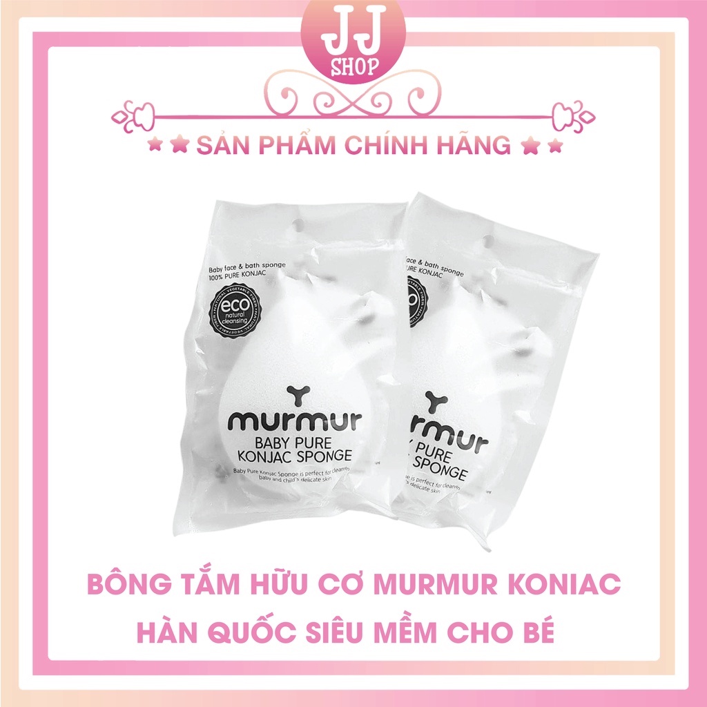 [CHÍNH HÃNG] Bông Tắm Hữu Cơ Murmur Konjac Hàn Quốc Siêu Mềm Cho Bé [SẴN]