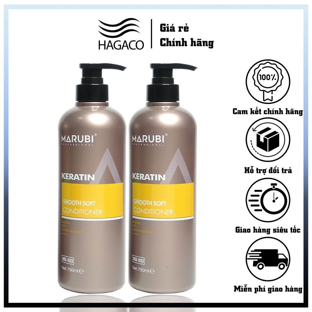 Cặp Gội Xả MARUBI Giảm Rụng Tóc Siêu Mượt Hương Nước Hoa CT72