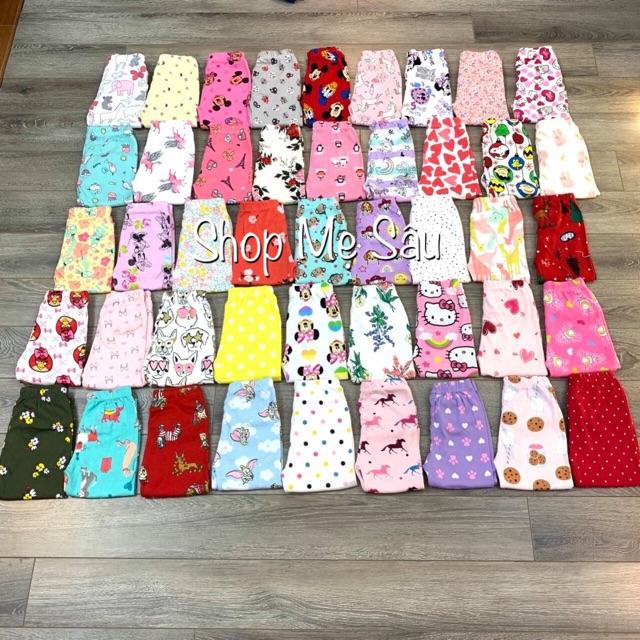 {6-15kg} Combo 10 quần dài cotton bé trai/bé gái