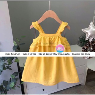 Váy 2 dây vàng bèo ngực MM