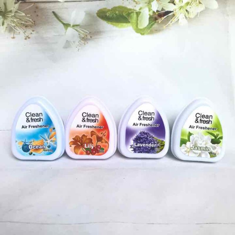 Set 4 viên sáp thơm phòng Clean & fresh Hàn Quốc 240g
