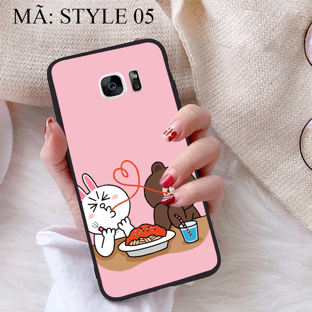 Ốp lưng Samsung S7 Edge viền dẻo TPU BST Phong cách