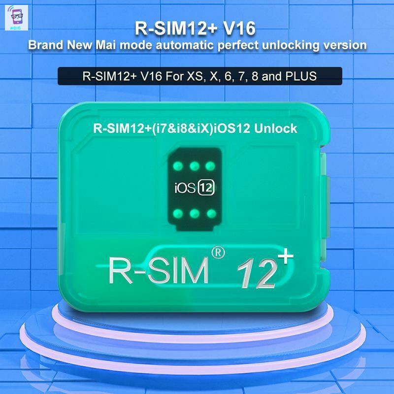 Sim unlocking nano MG R-SIM12+V16 cho iPhone X/XS/8/7/6 Plus 4G iOS 12.2