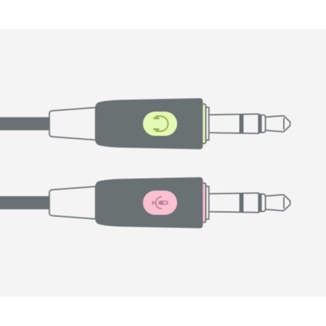 LOGITECH H110 STEREO HEADSET - HÀNG CHÍNH HÃNG - Tai nghe 2 giắc 3.5mm dành cho Máy tính