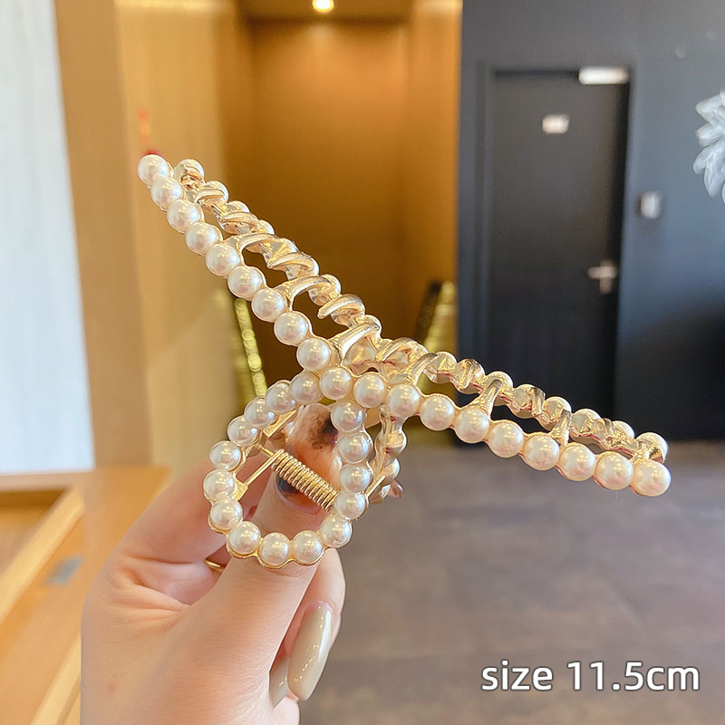 Kẹp tóc kẹp kim loại giả ngọc trai phong cách mới kiểu Hàn Quốc bán chạy nhất phụ kiện kẹp tóc