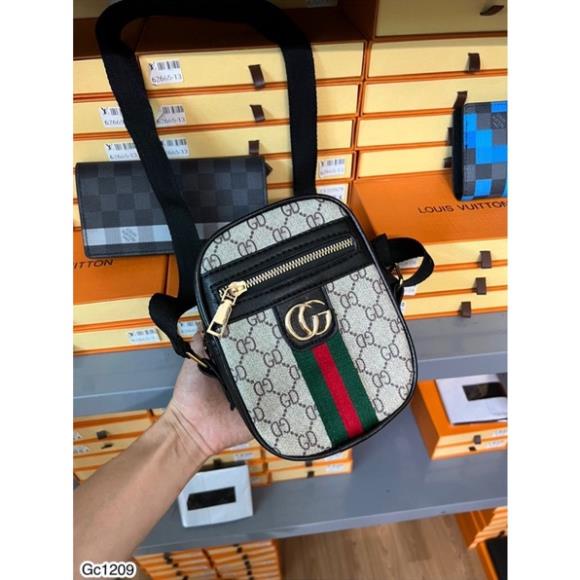 [Có video]Túi đeo chéo GC chất Da PU cao cấp khoá đồng-Túi đeo chéo nam nữ cực đẹp