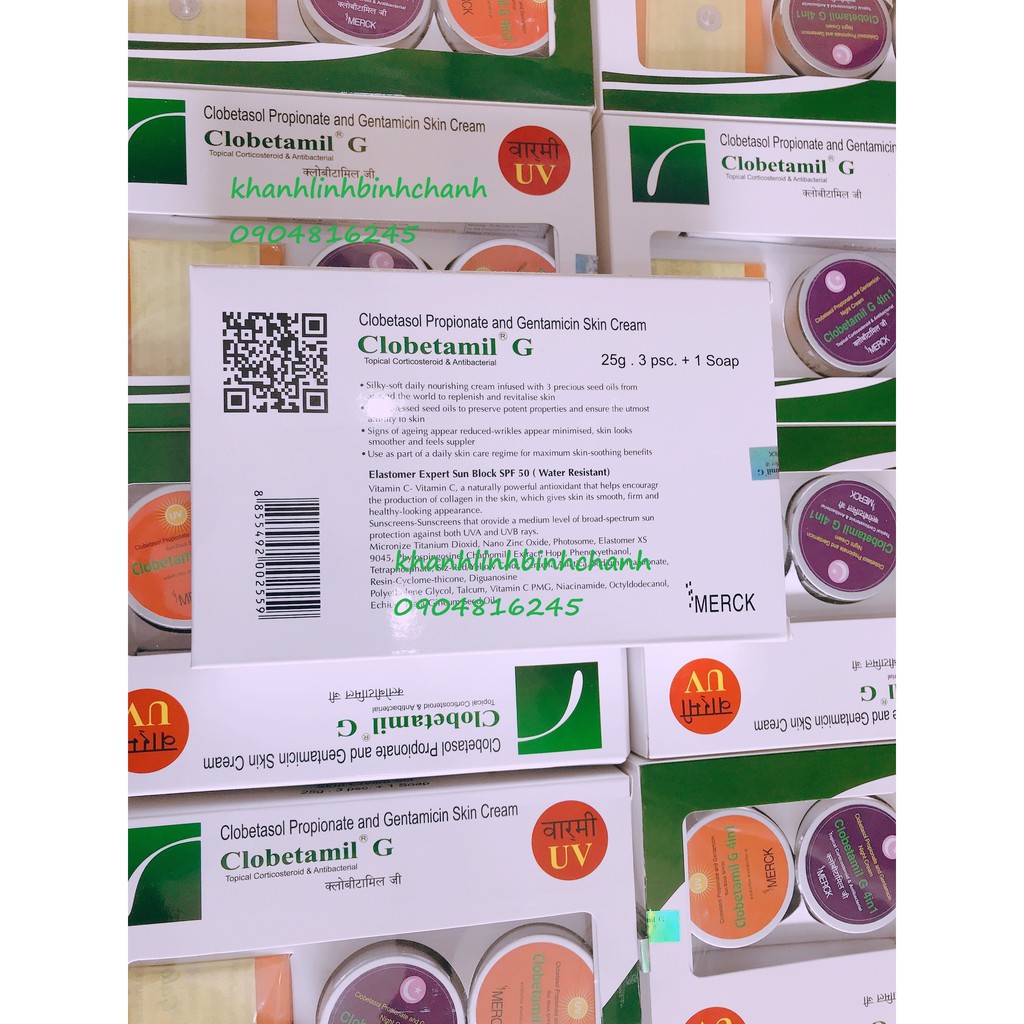 BỘ KEM NÁM CLOBETAMIL G cao cấp thái lan MẪU MỚI, MẪU CŨ