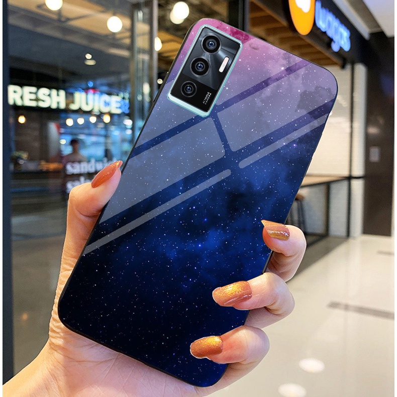 Ốp Lưng VIVO V23E Ốp kính bóng cao cấp Phi Hành Gia