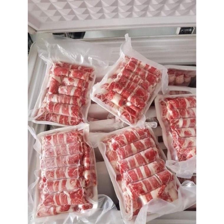Ba chỉ bò Vimex 500gr/ba chỉ bò Mỹ Short Plate thái cuộn, thái dải thả lẩu, nướng tiện lợi
