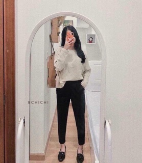 Quần Baggy Tây lưng thun