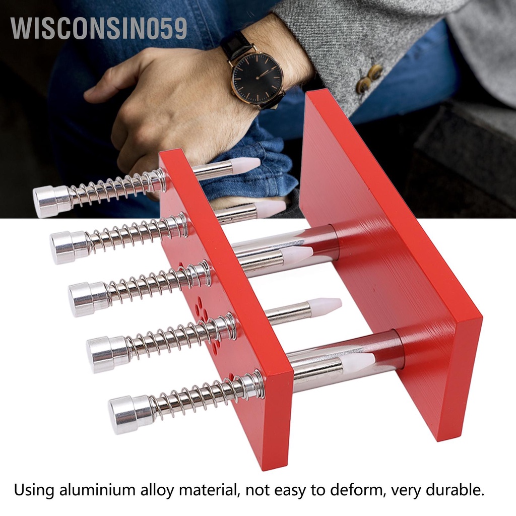 [Hàng Sẵn]  Đồng hồ tay bấm Máy ép hợp kim nhôm 5 pin Công cụ sửa chữa máy để tháo lắp 【Wisconsin059】