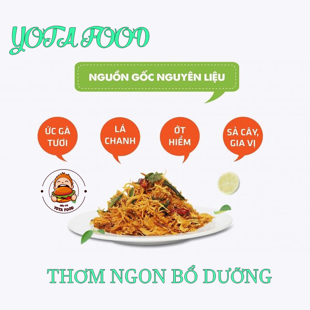 1KG KHÔ GÀ LÁ CHANH LOẠI NGON ( GIÒN NGON - ĐẬM VỊ ) | YOTAFOOD