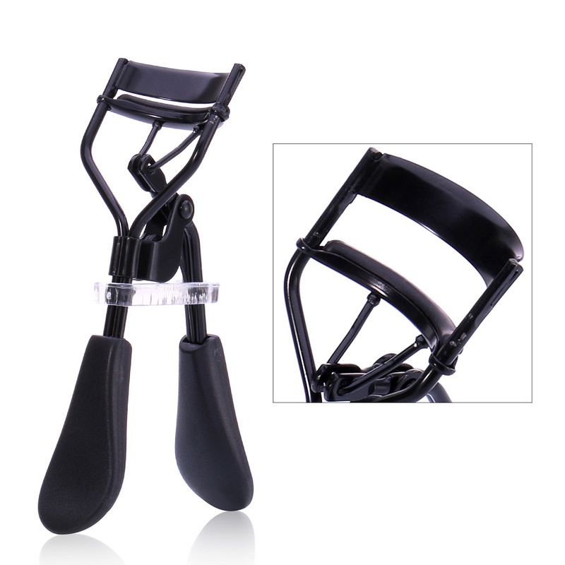 Dụng cụ bấm cong lông mi bằng thép carbon tay cầm phẳng dễ sử dụng hỗ trợ trang điểm