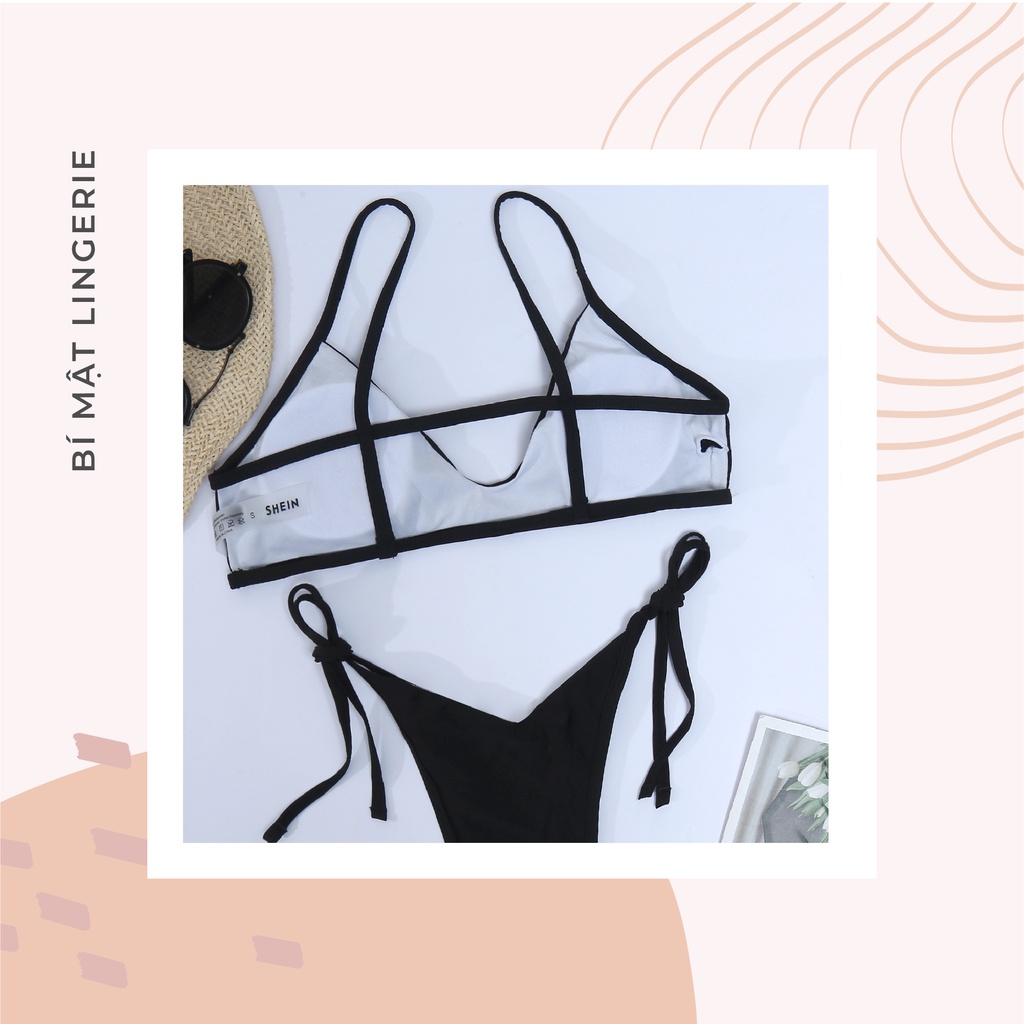 Bikini buộc dây quần xẻ cao sexy