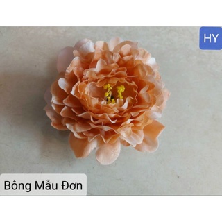 đầu bông mẫu đơn - hoa lụa trang trí