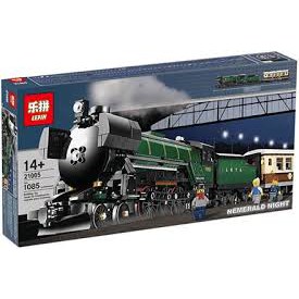 [DUY NHẤT SHOPEE] LEGO  LEPIN 21005 LEGO BOOTLEG BRAND - LEPIN Lắp ghép mô hình tàu hỏa(Emerald Night Train)