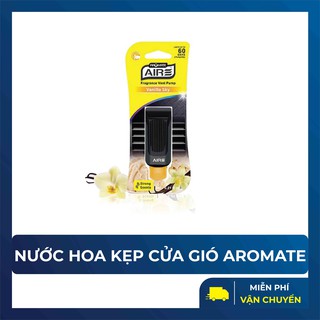 Nước hoa ô tô aromate kẹp cửa gió xe hơi nước hoa cao cấp, có nút bấm