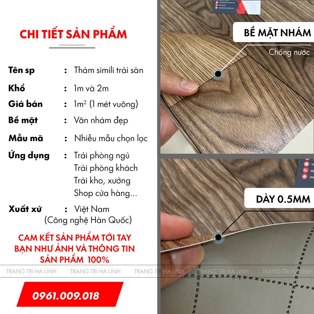 Thảm simili trải sàn vân gỗ , simili lót sàn hoa văn các loại dày 0.5mm chống nước đẹp giá rẻ