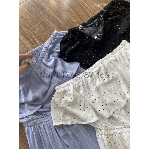 Jumpsuit chấm bi vnxk