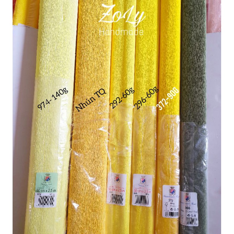 Giấy nhún Ý 90g (50x150cm)tông đỏ hồng