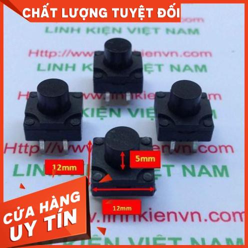 Nút nhấn 12x12x10 loại tốt / Nút nhấn 4 chân 12x12x10 - D4H17