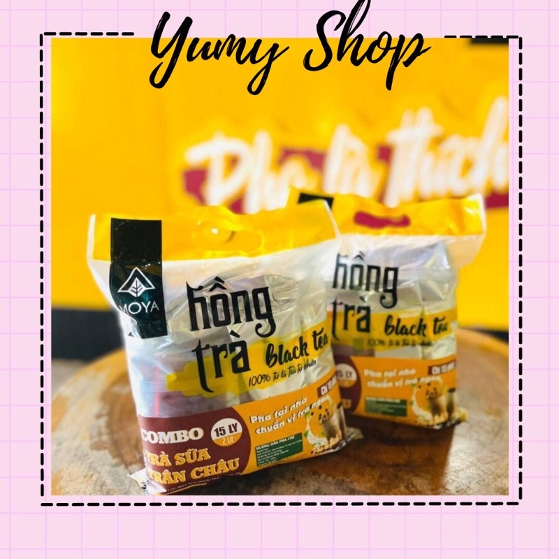 Combo trà sữa Black Tea Moya tự pha