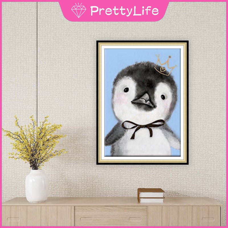 Bộ Tranh Đính Đá 5D Tự Làm Hình Động Vật Và Heo 30x40cm Trang Trí Nhà Cửa